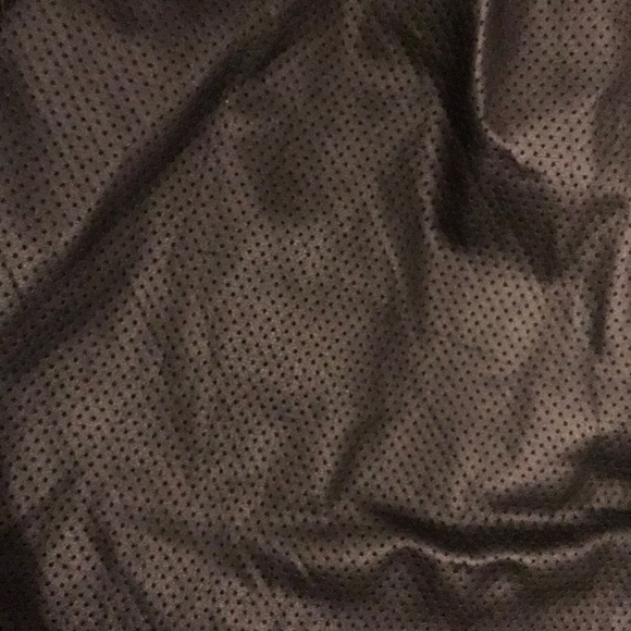 Faux Leather Mesh Short - Picture 2 of 3